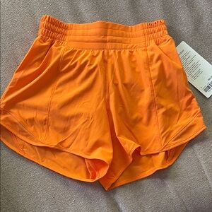 Women's Orange Lululemon Athletic Shorts